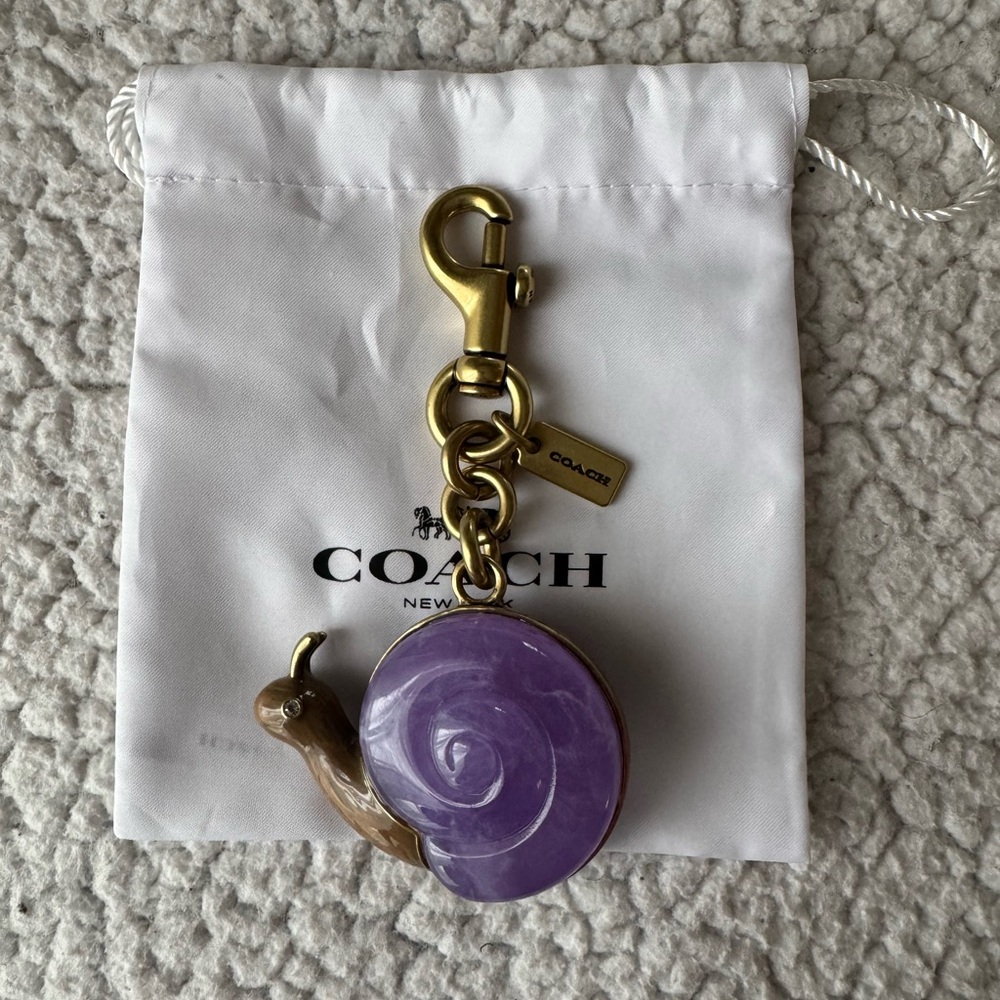 Coach Purple Snail Bag Charm